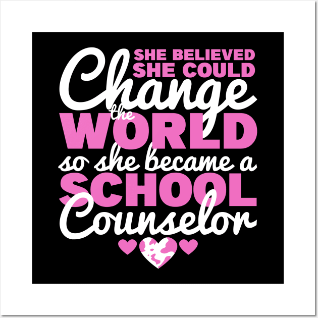 School Counselor Funny Wall Art by TheBestHumorApparel